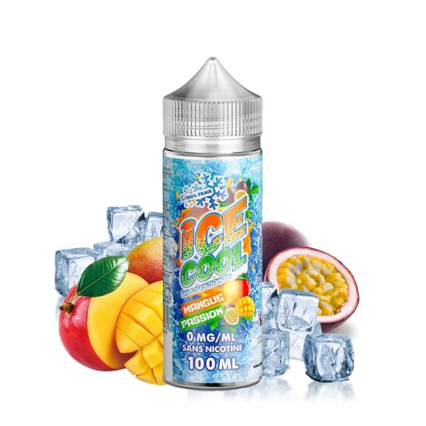 Mangue Passion 0mg 100ml - Ice Cool by Liquidarom   Une association tropicale de mangue et de fruit de la passion.