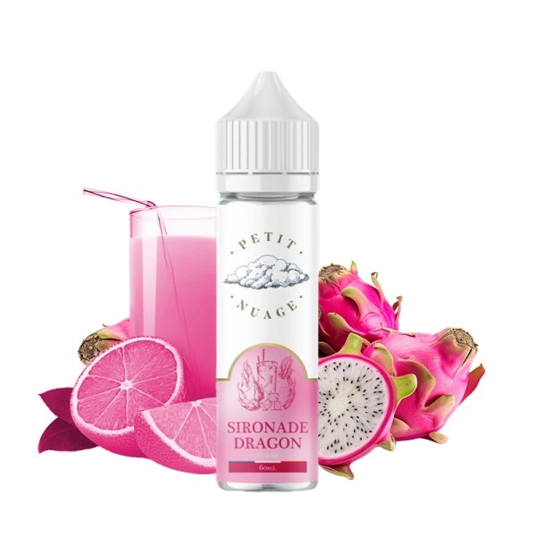 Sironade Dragon 0mg 50ml - Petit Nuage   Un savoureux mélange à base de jus de fruit aux fruits du dragon.