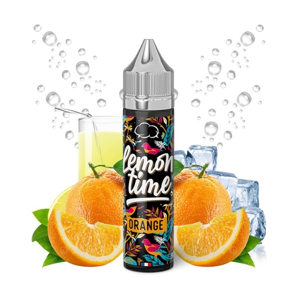Orange 50ml - Lemon'time by Eliquid France   Cette limonade orange est particulièrement exotique et va ravir les adeptes de jus fruités et sucrés !