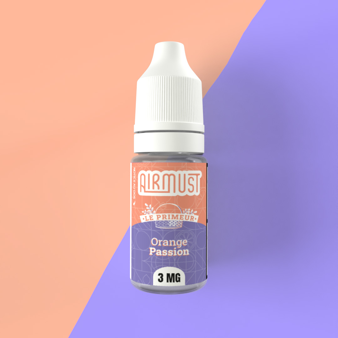 Le Primeur • Orange Passion 10ml Le Primeur vous présente son duo exotique composé d'une orange juteuse et sucrée et d'un fruit de la passion légèrement acidulé. Et avec ceci, ce sera tout ?