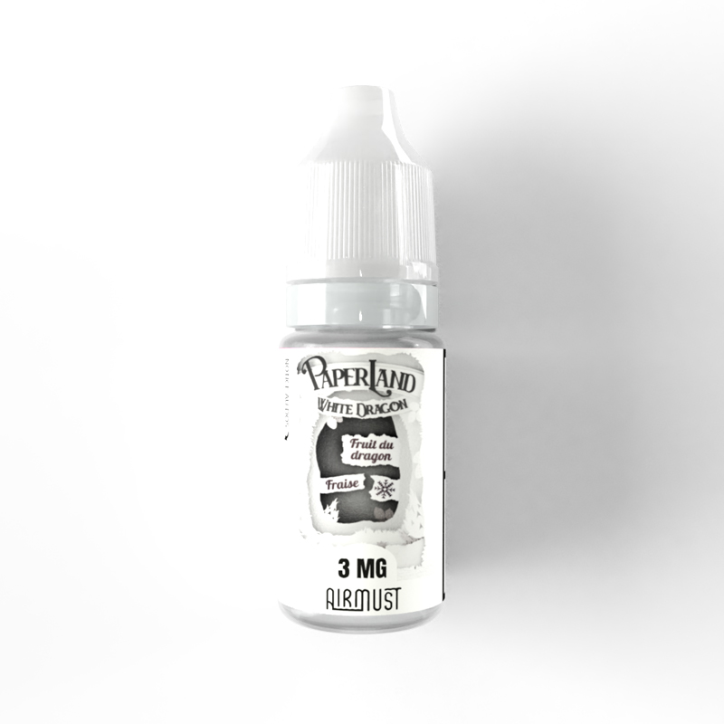 Paperland • White Dragon 10ml Le puissant mélange du fruit du dragon et d’une fraise bien fraîche.
