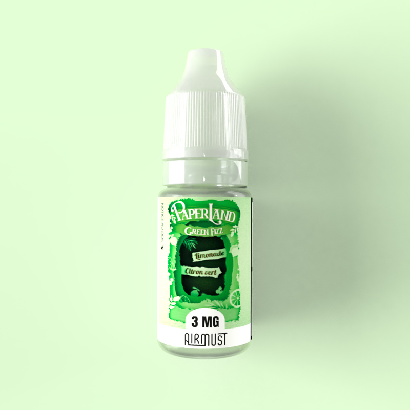 Paperland • Green Fizz 10ml Une limonade au citron vert pour faire pétiller vos papilles.