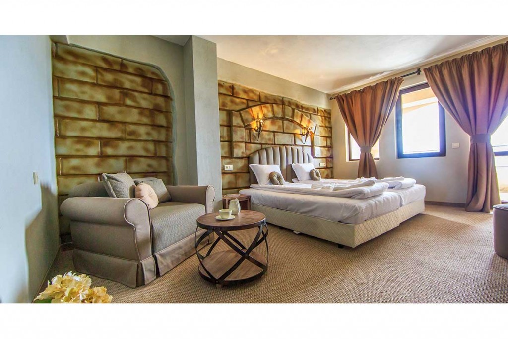 A third guest in a room