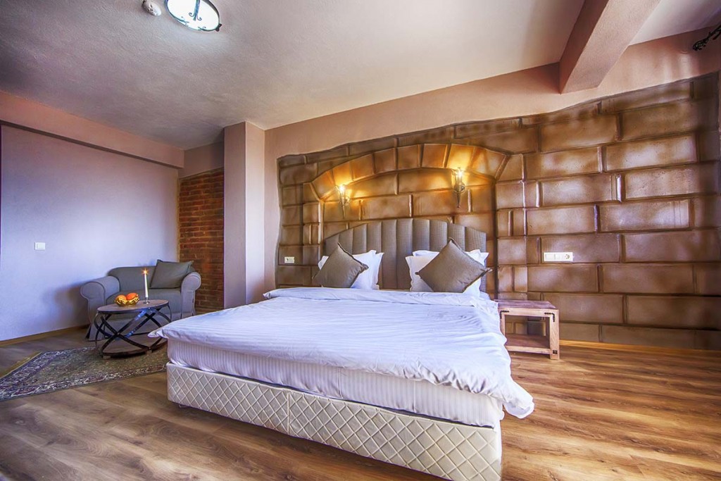 A third guest in a room