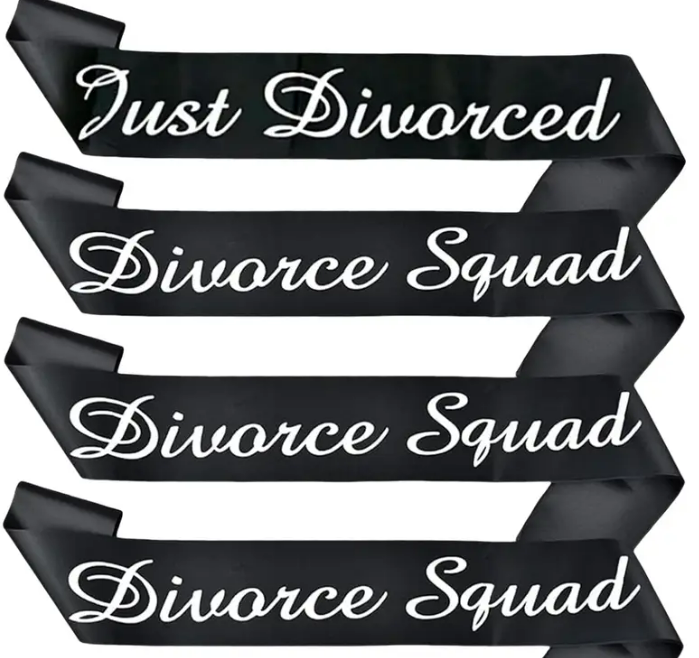 Divorce Celebration Sashes