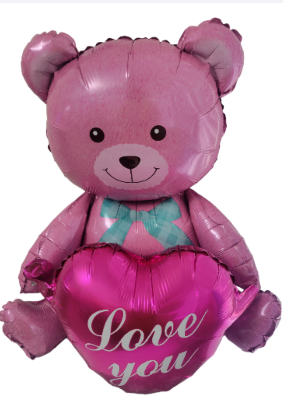 Pink Love Bear Balloon