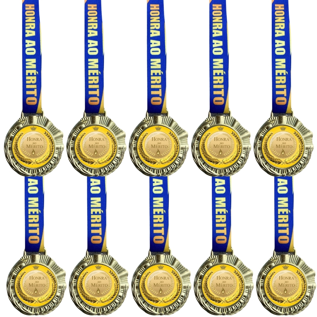 Medalha em Metal Adesivada em impressão UV