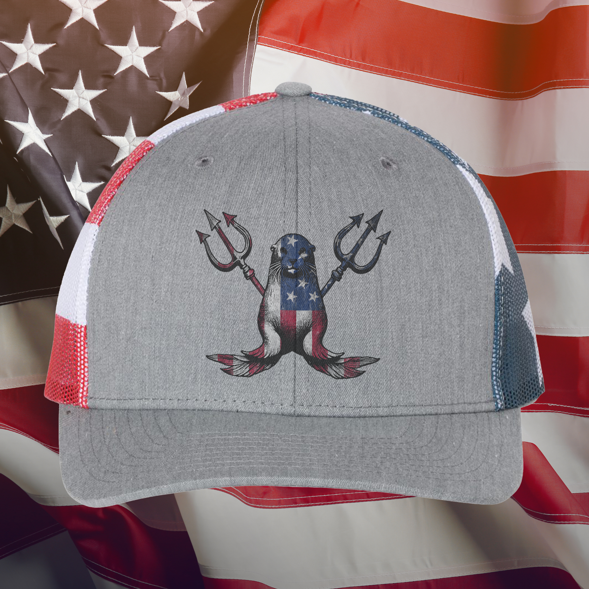 American SEAL on Flag hat