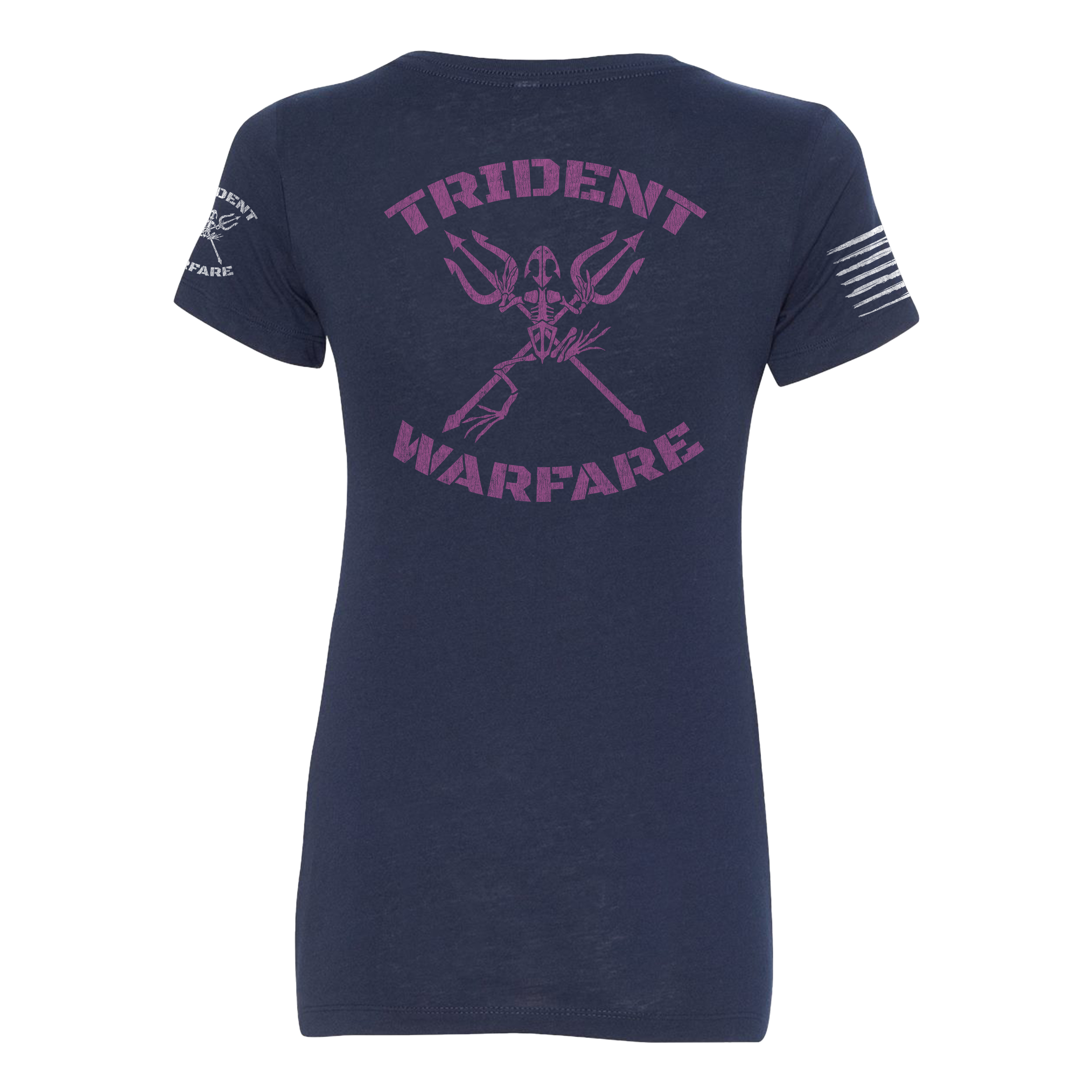 Trident Warfare back print V-Neck