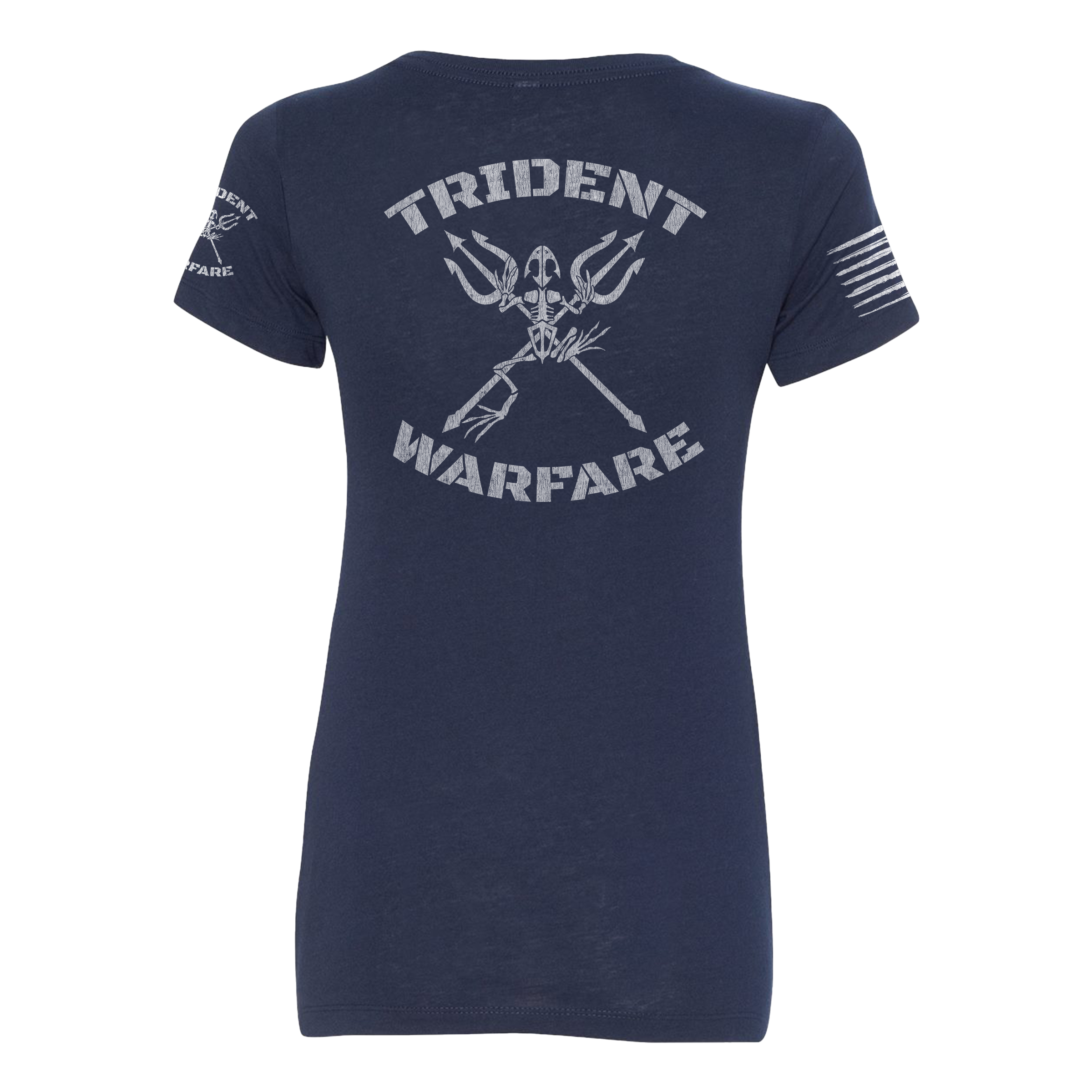 Trident Warfare back print V-Neck
