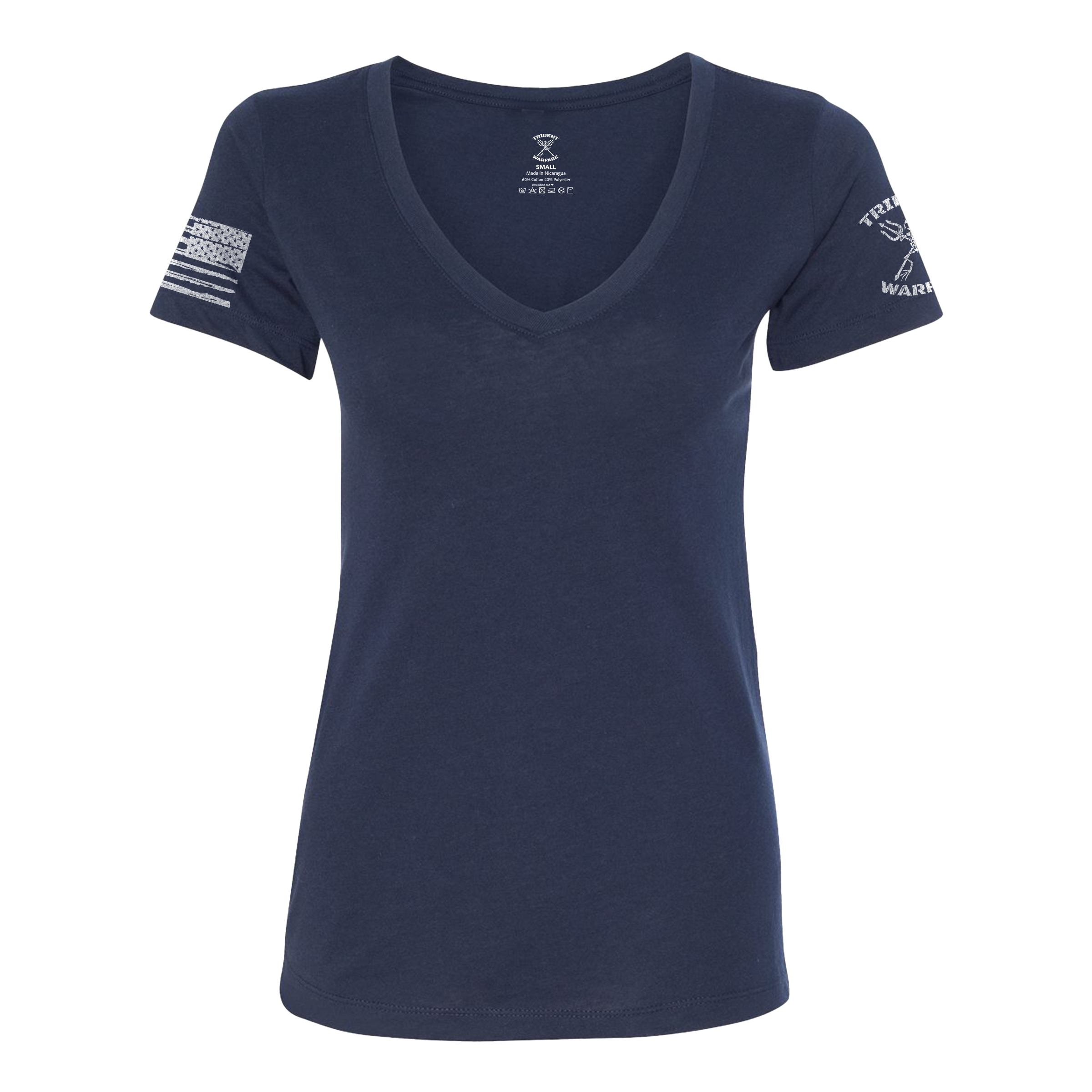 Trident Warfare back print V-Neck