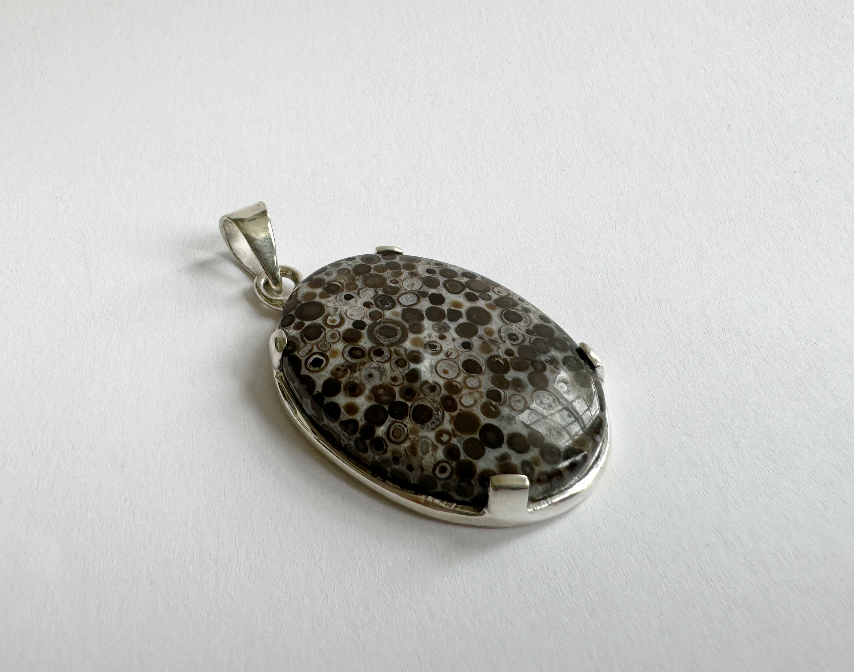 Snake Skin Aqeeq Pendant