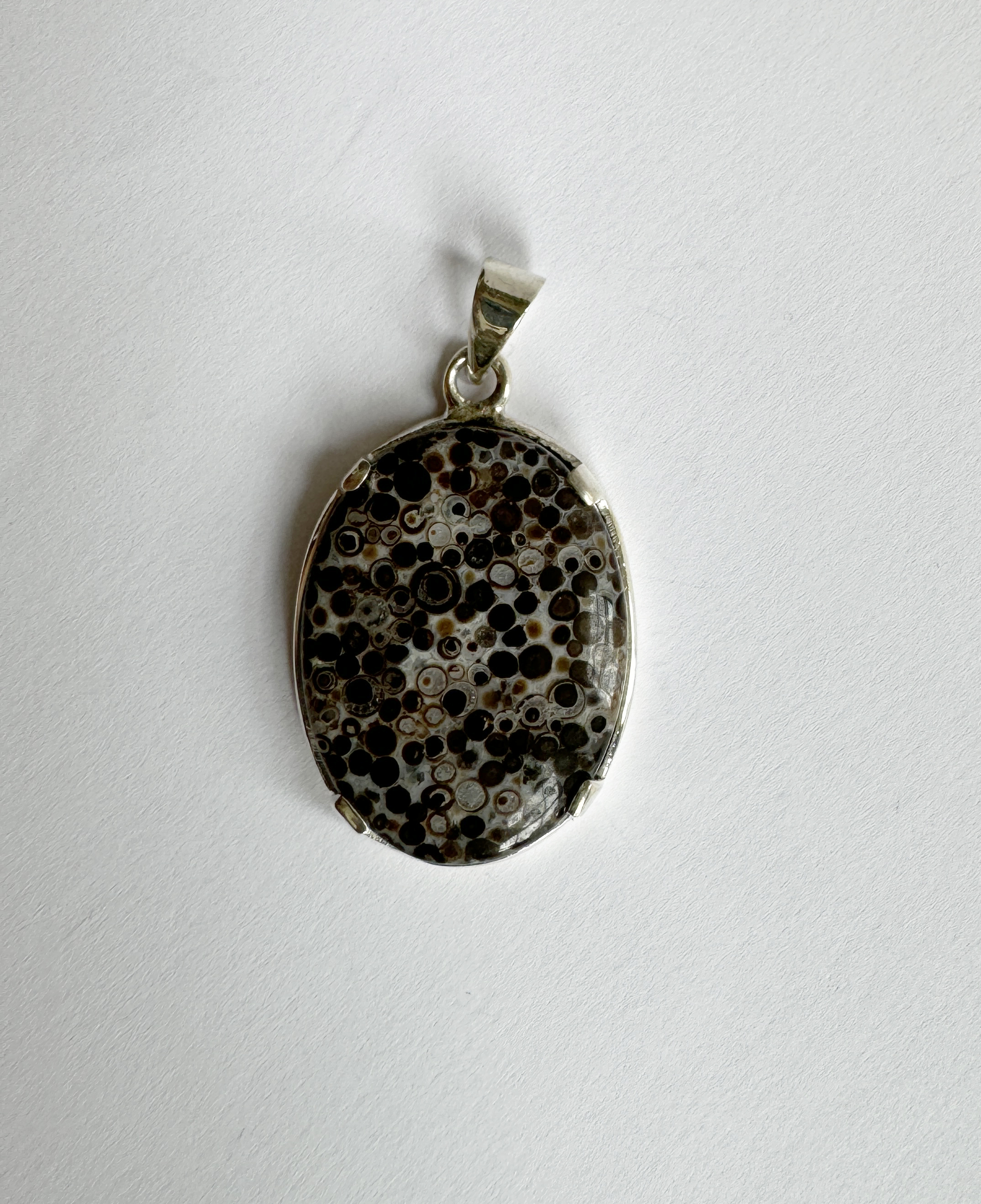 Snake Skin Aqeeq Pendant