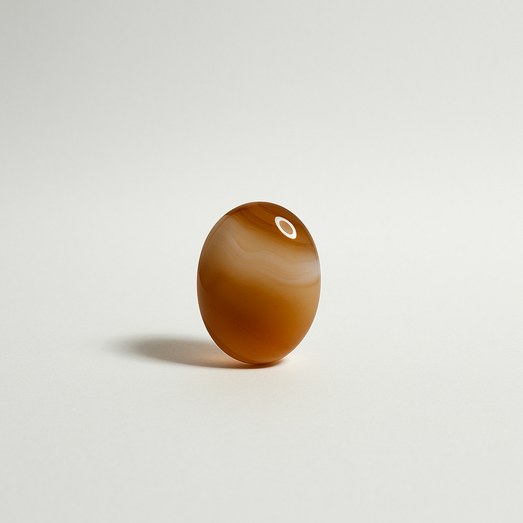 Striped Orange Aqeeq