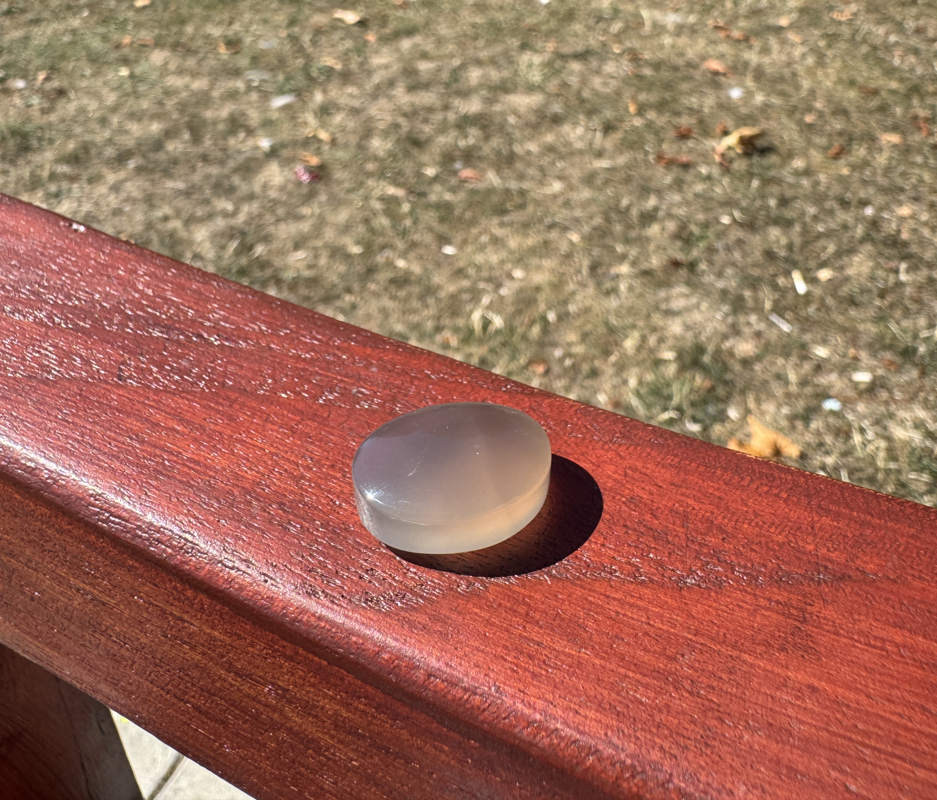 Large Clear Grey Aqeeq Stone