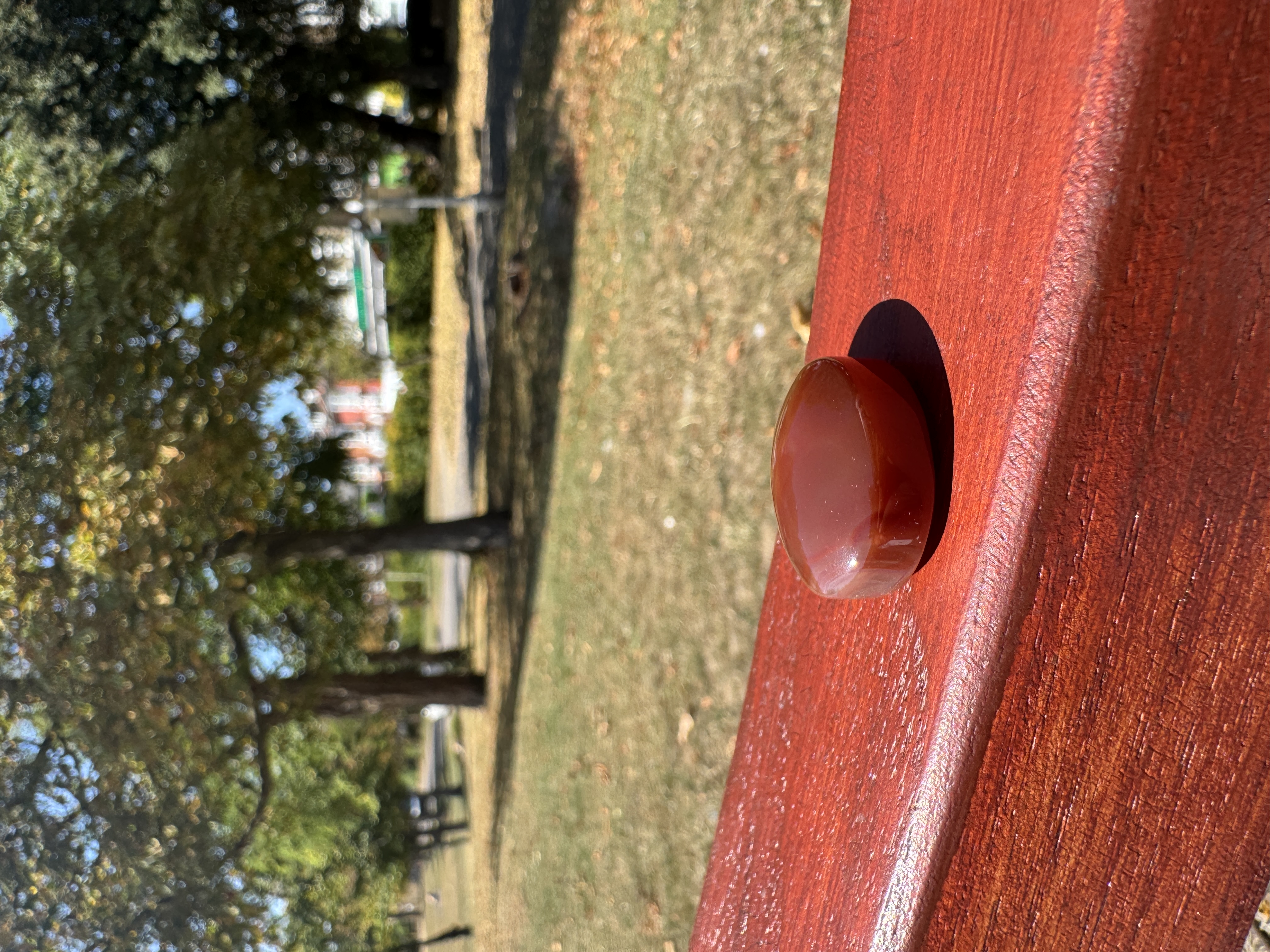 Large Heavy Red Aqeeq Stone