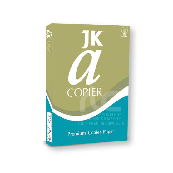 JK A Copier 75 GSM A4 Size Paper 