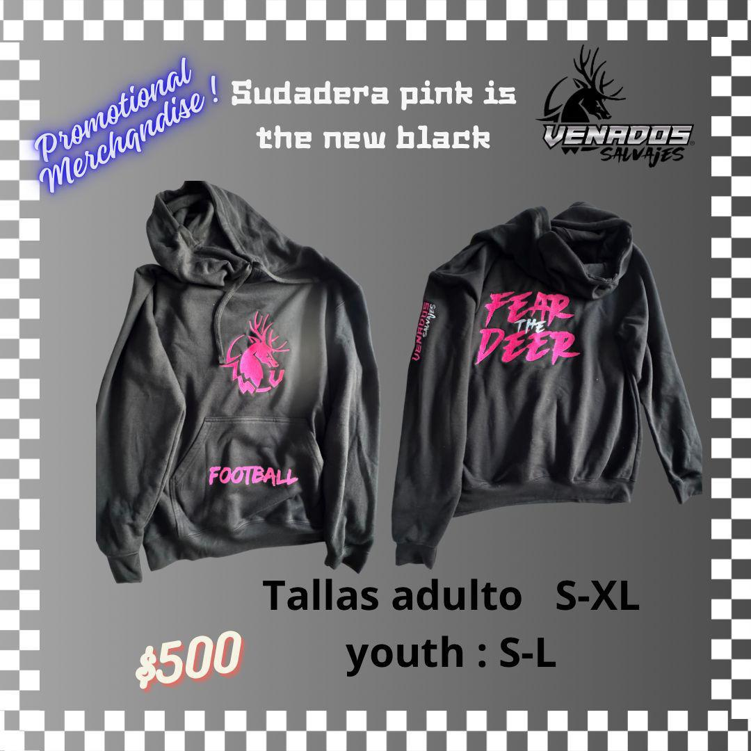 Sudadera Negra "Pink is the new Black"