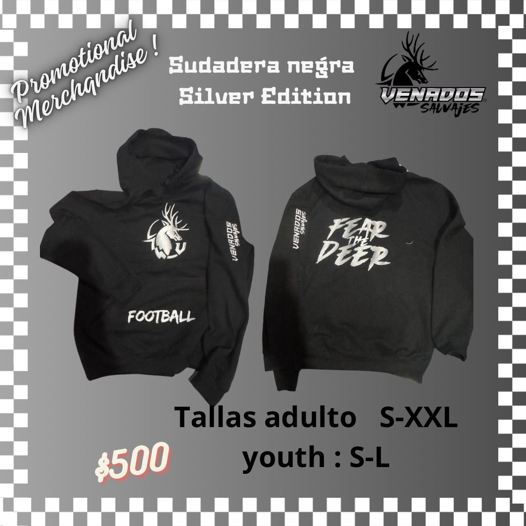 Sudadera Negra Silver Edition