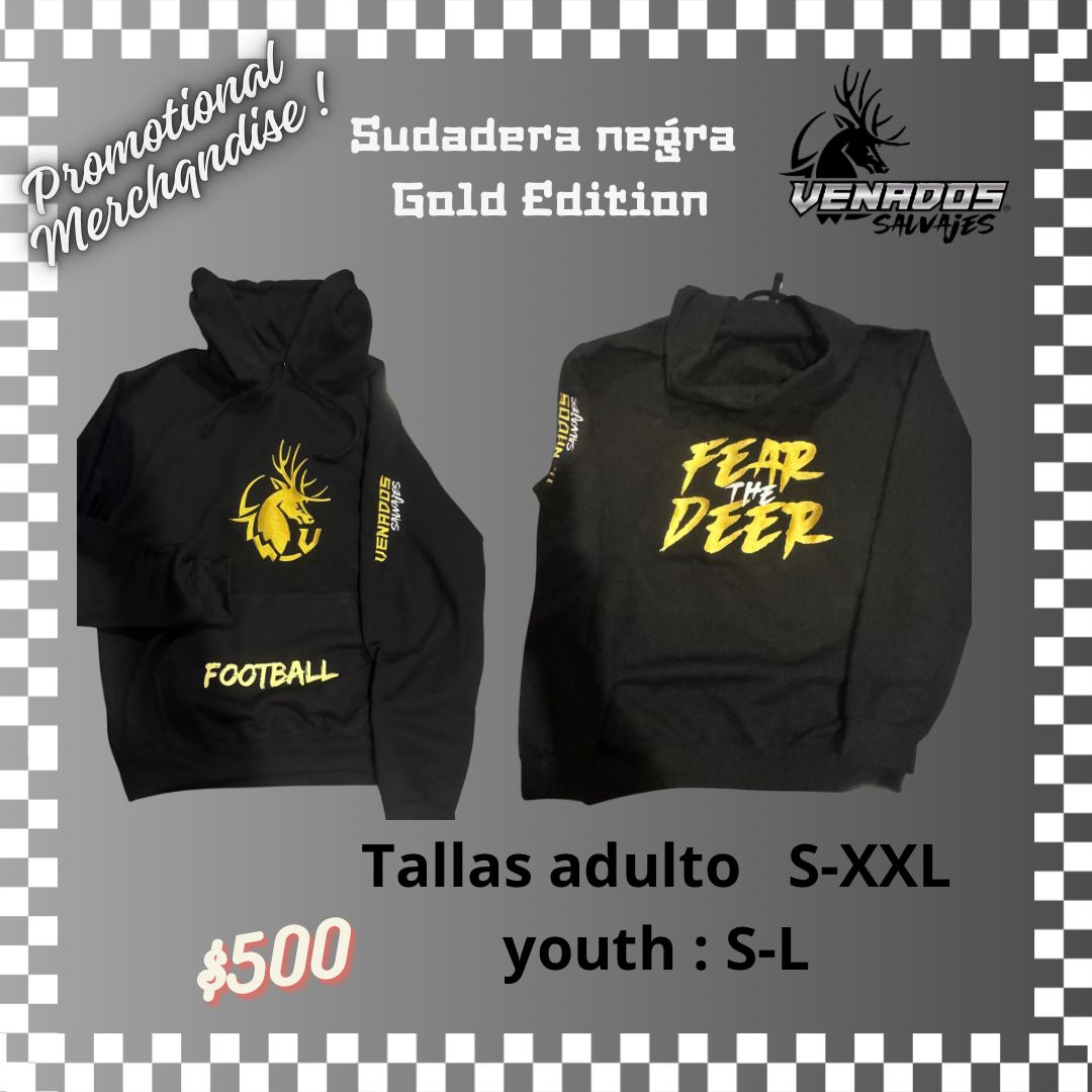 Sudadera Negra Gold Edition