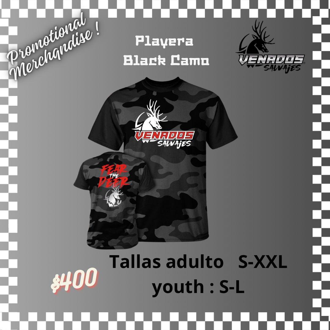 Playera Black Camo