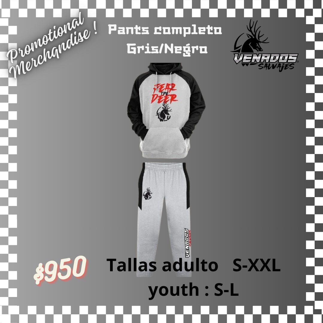 Pants completo Gris/Negro