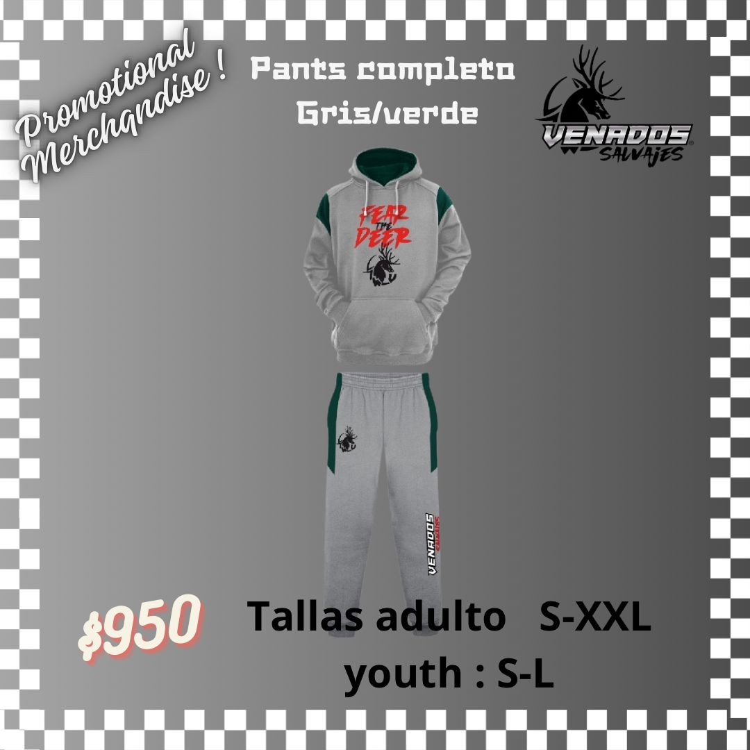 Pants completo Gris/Verde