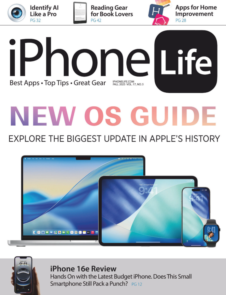 iPhone Life Magazine – Fall 2025