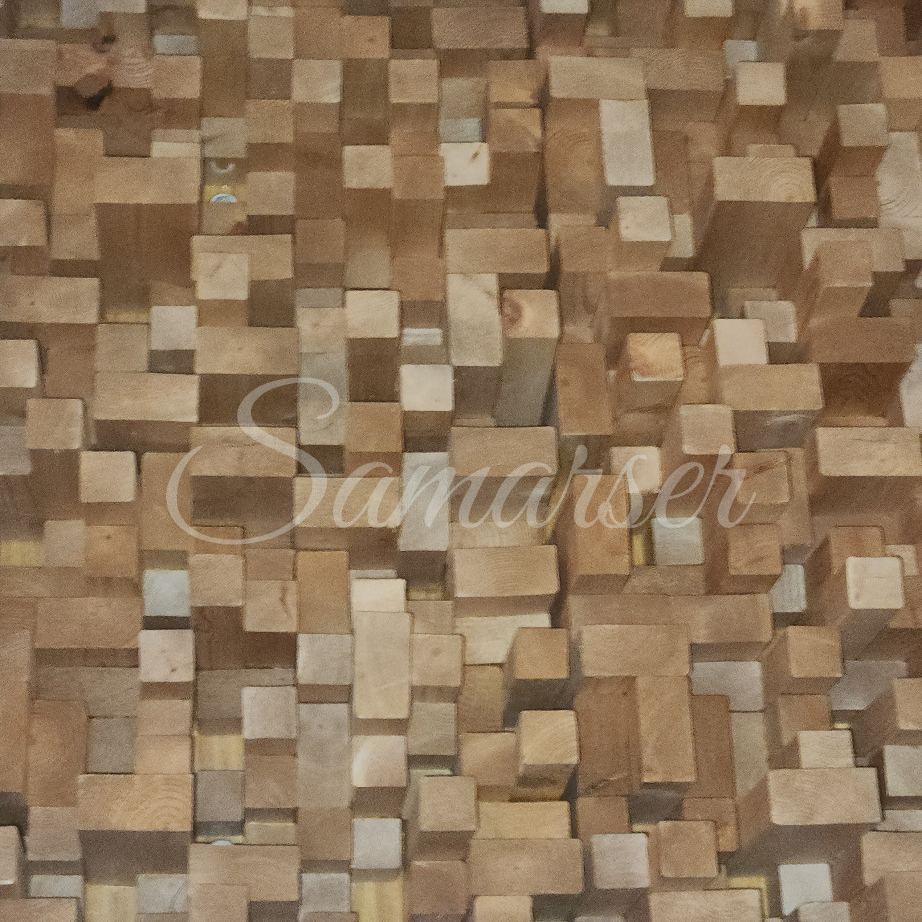Decorative Wooden Block Maze