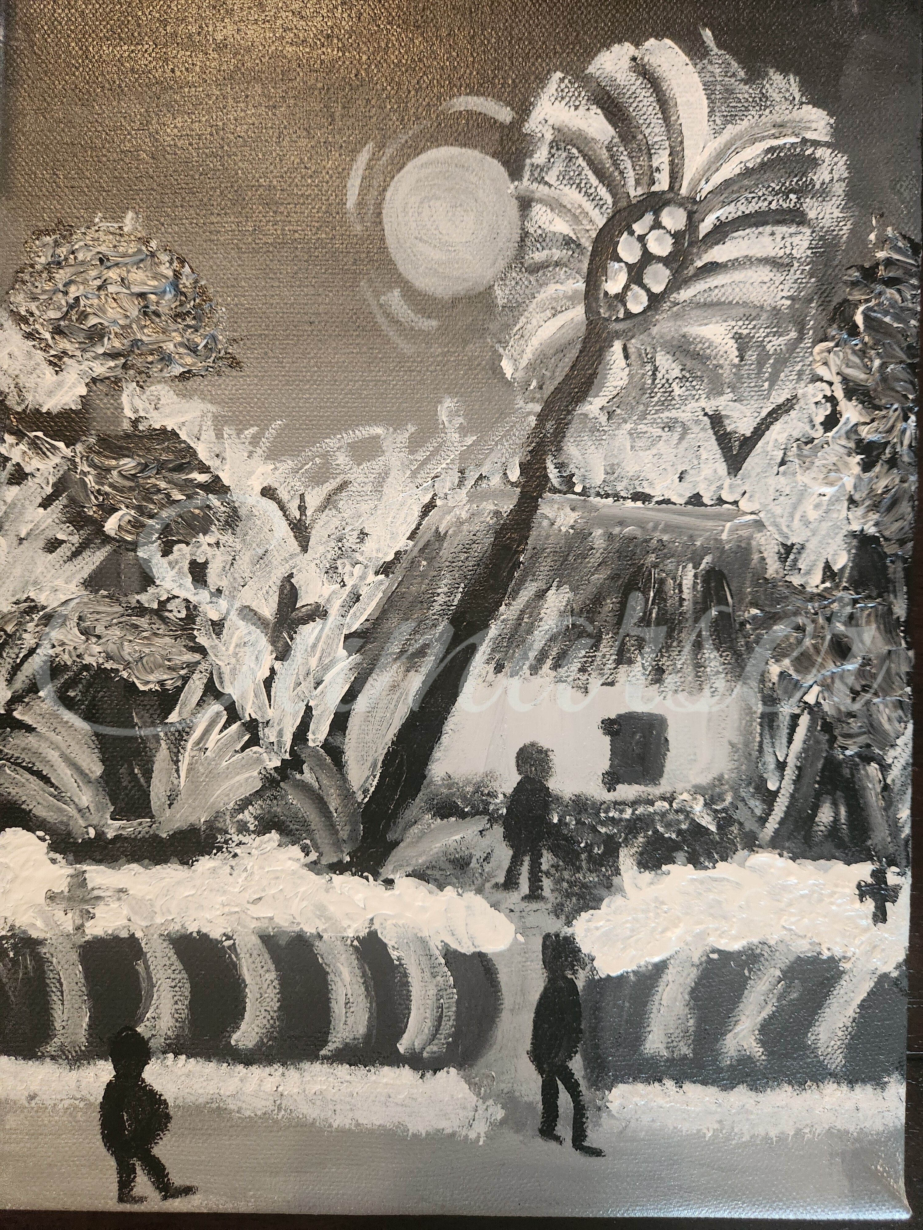 Abstract Monochrome Island 2 