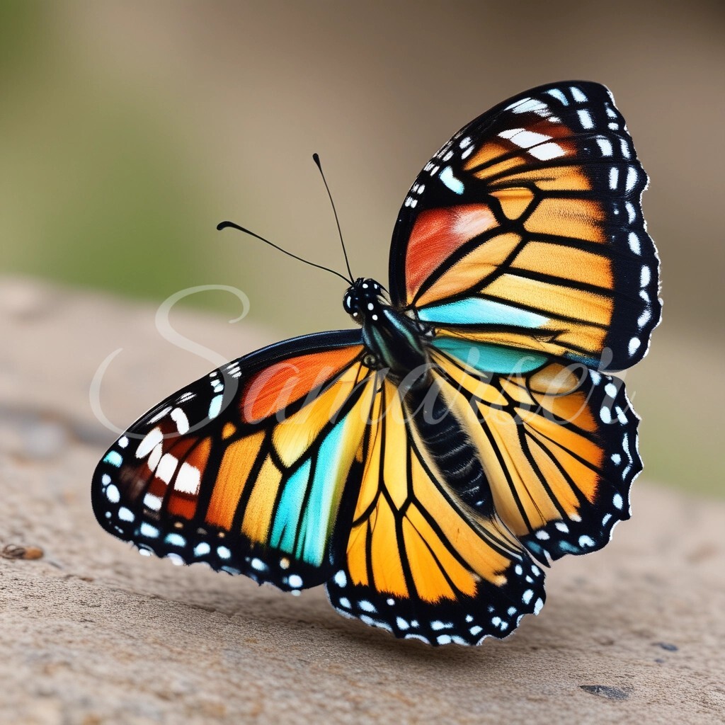 Vibrant Monarch Butterfly