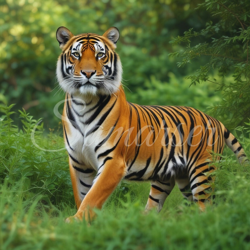 Tiger and Greenery