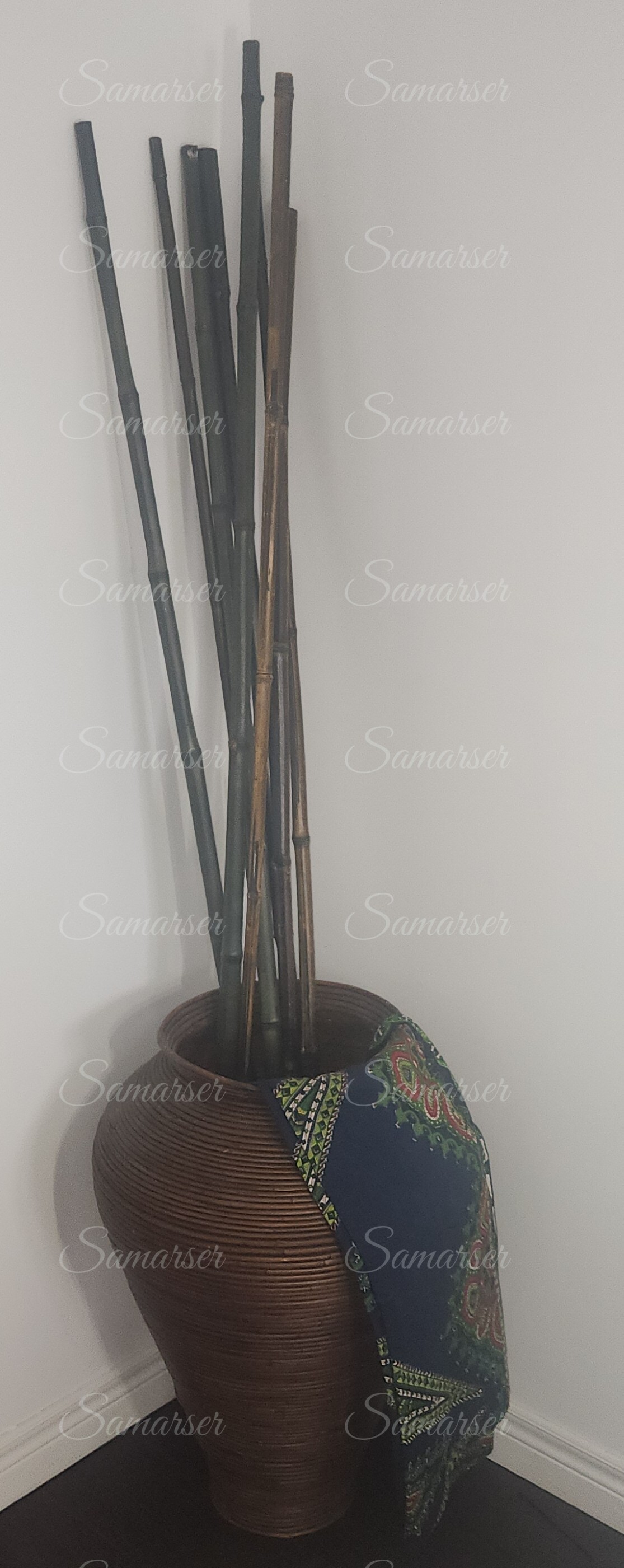 Bamboo Vase and Sticks