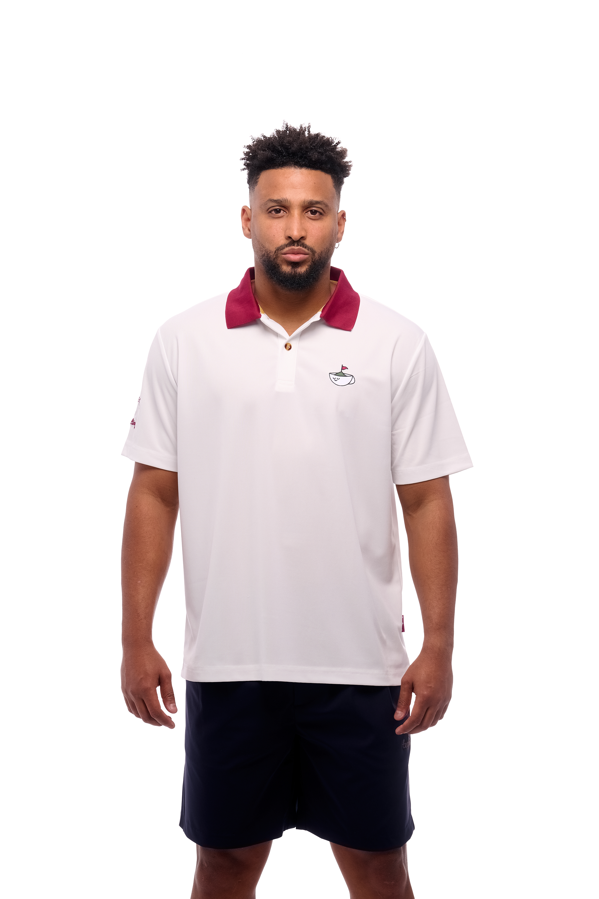 PIN HUNTING CUP PIQUE POLO - BURDEOS