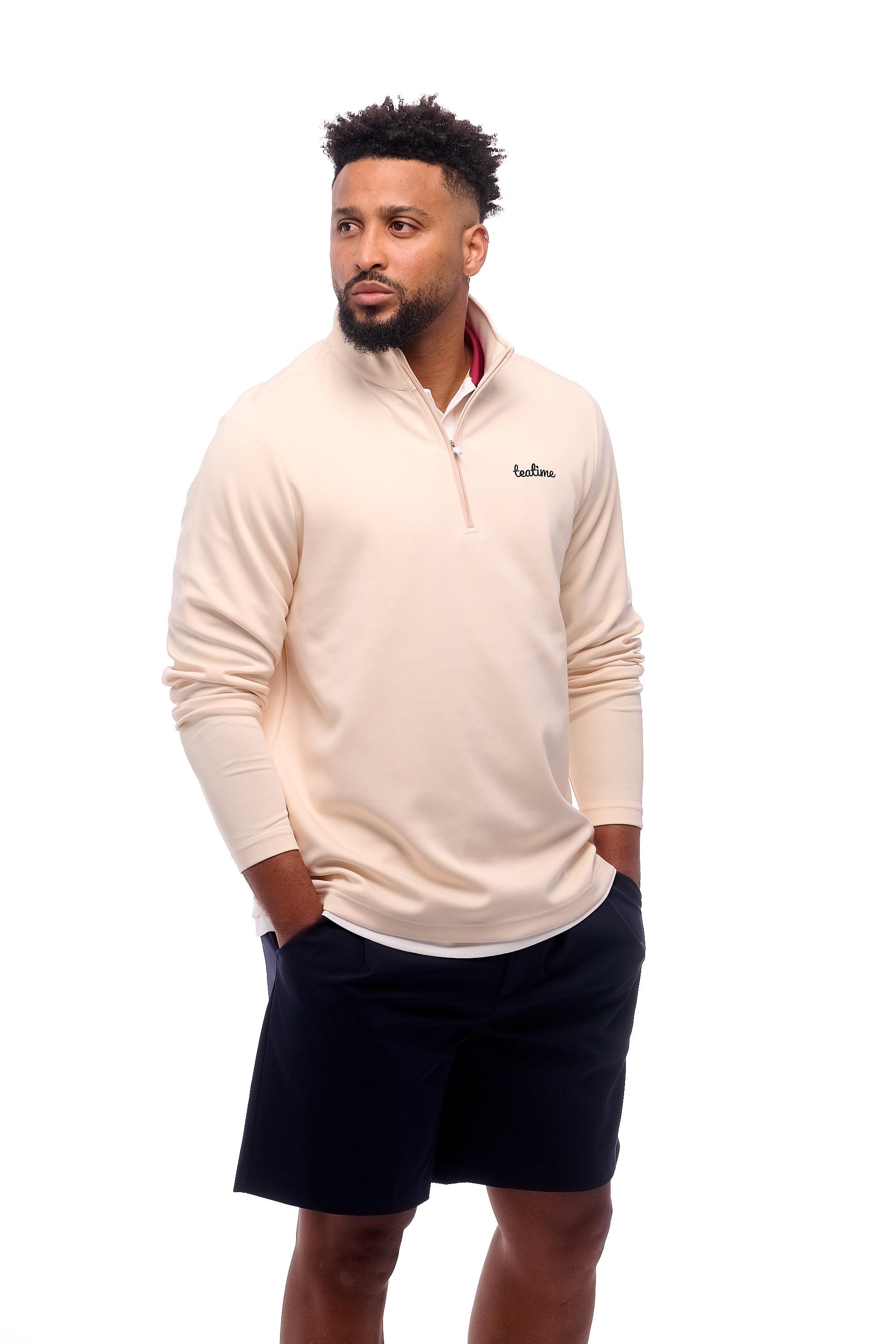 HYBRID QUARTERZIP - VAINILLA