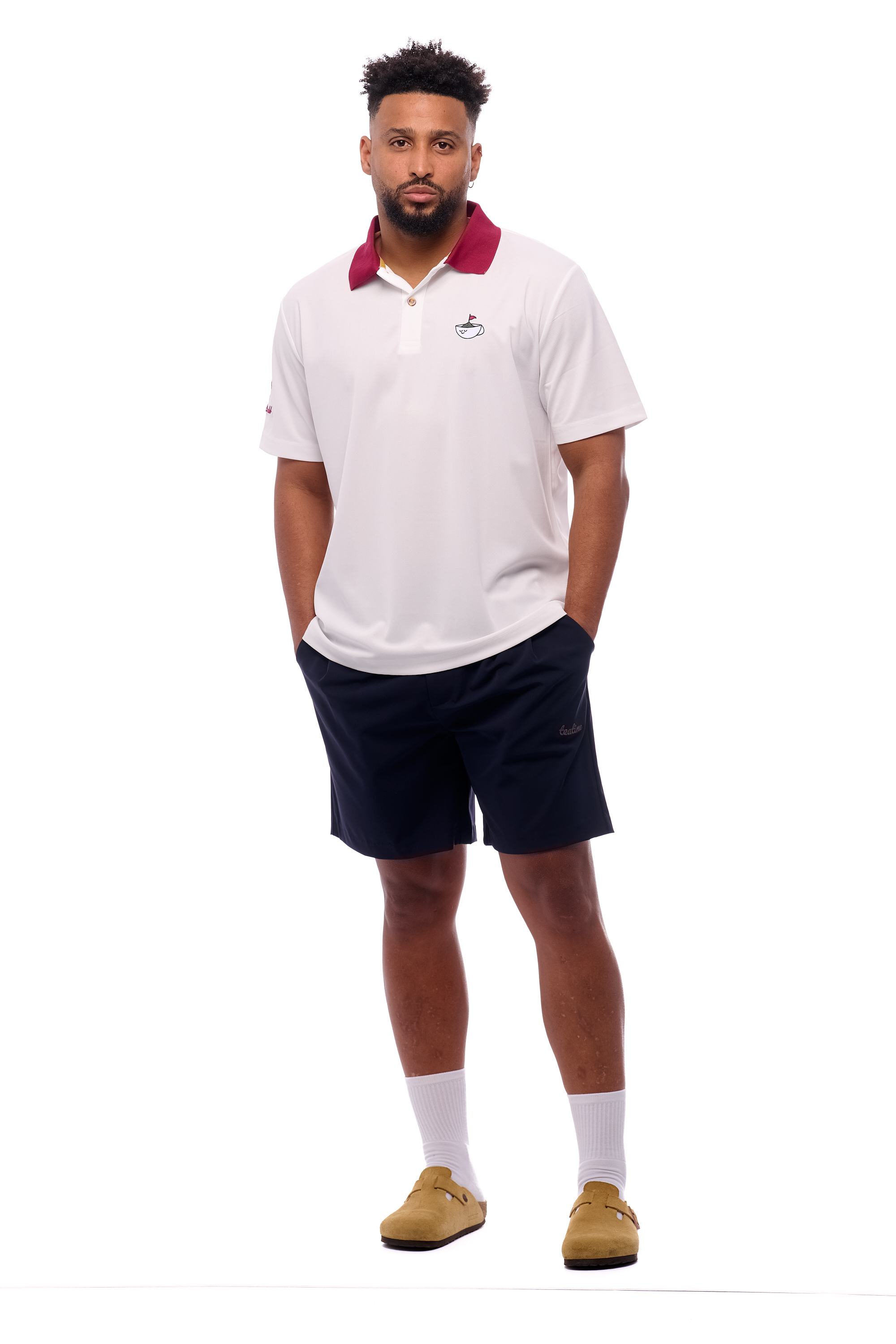 PLEATED SHORTS - AZUL MARINO