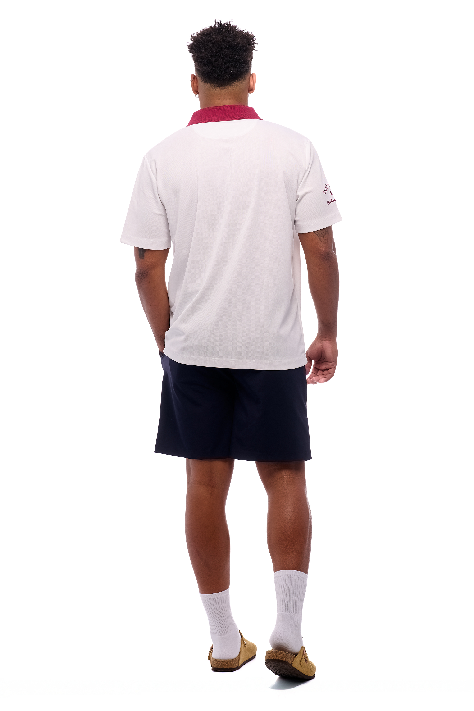 PLEATED SHORTS - AZUL MARINO