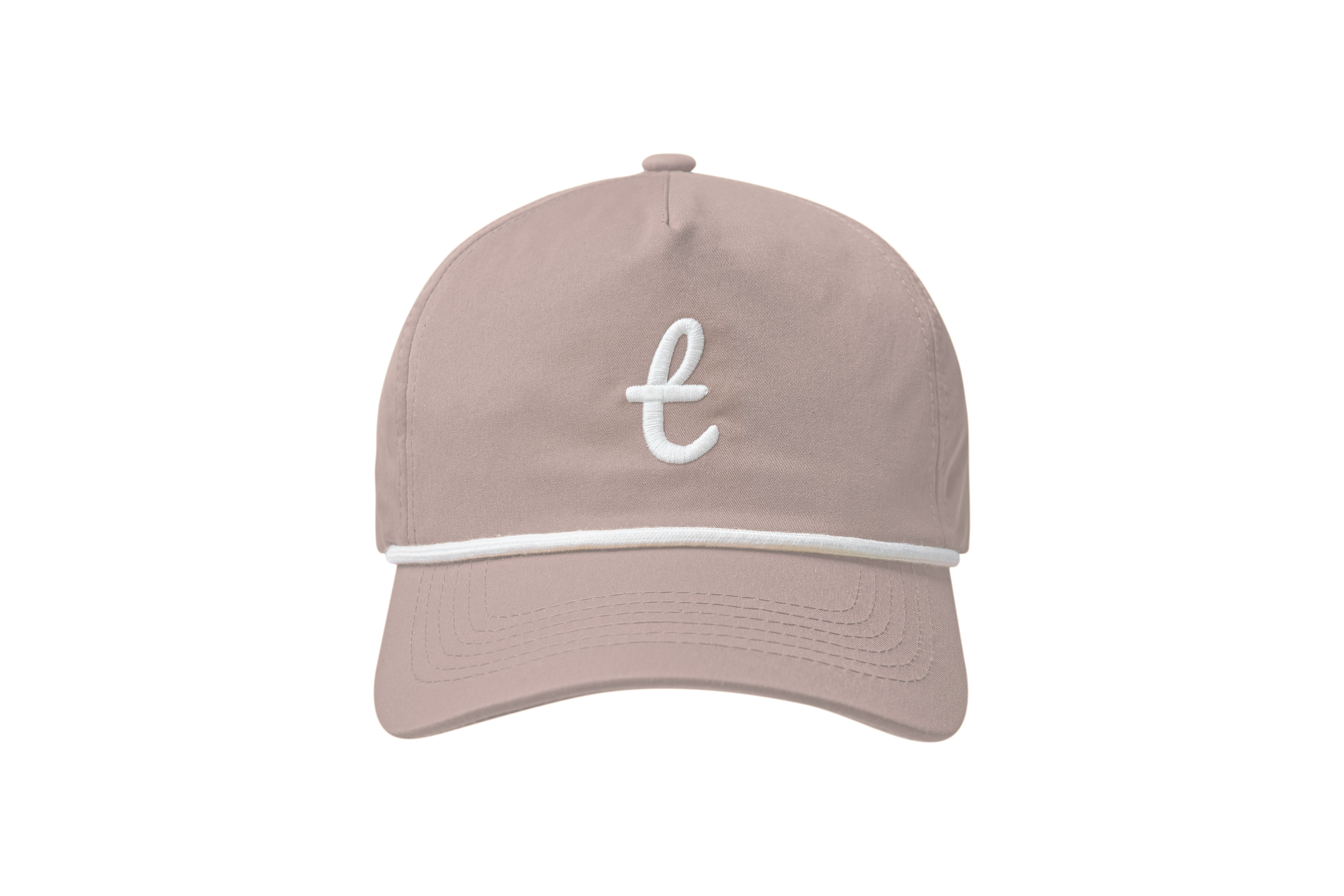 NYLON ROPE LOGO HAT - BEIGE