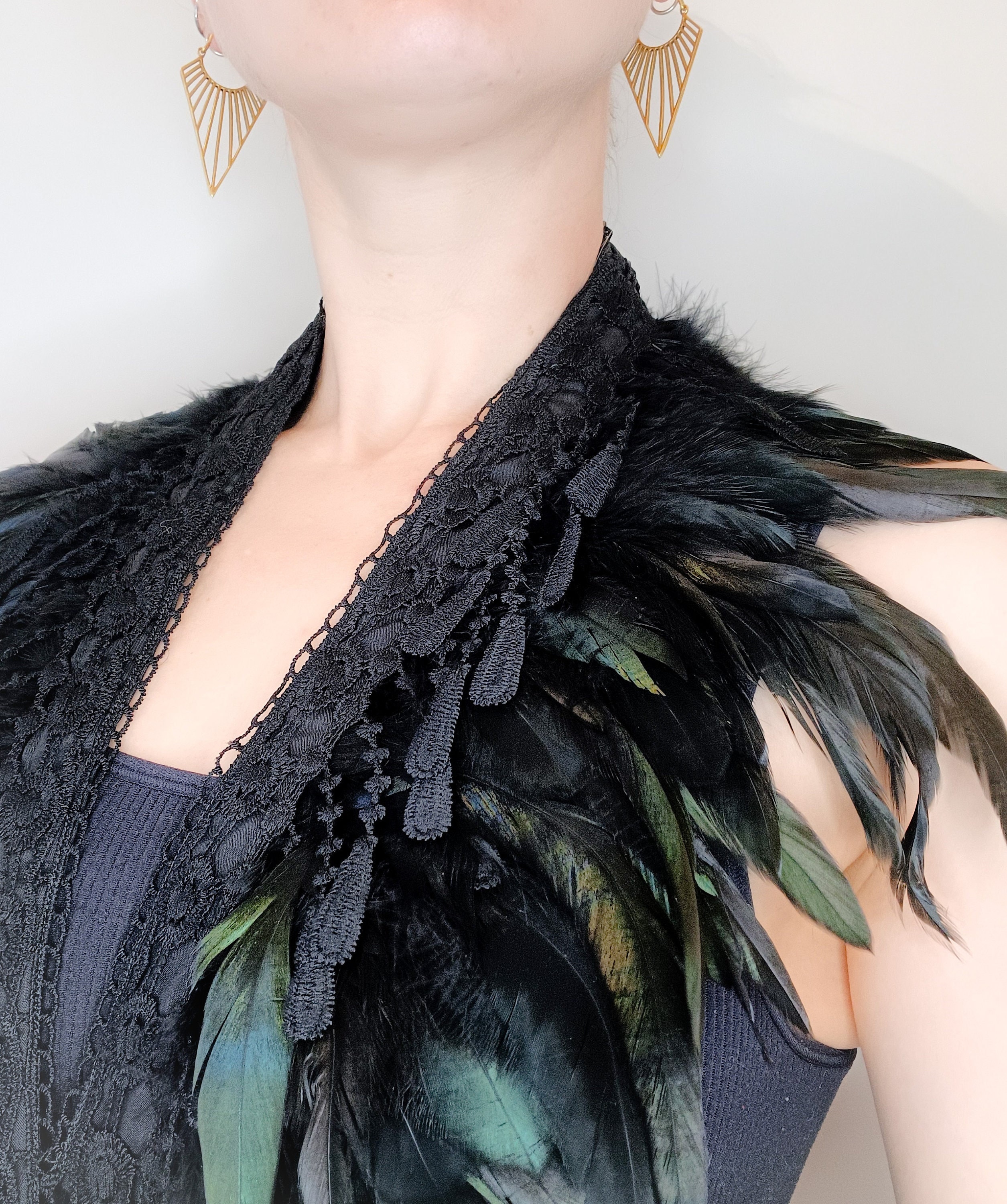 Feather shawl