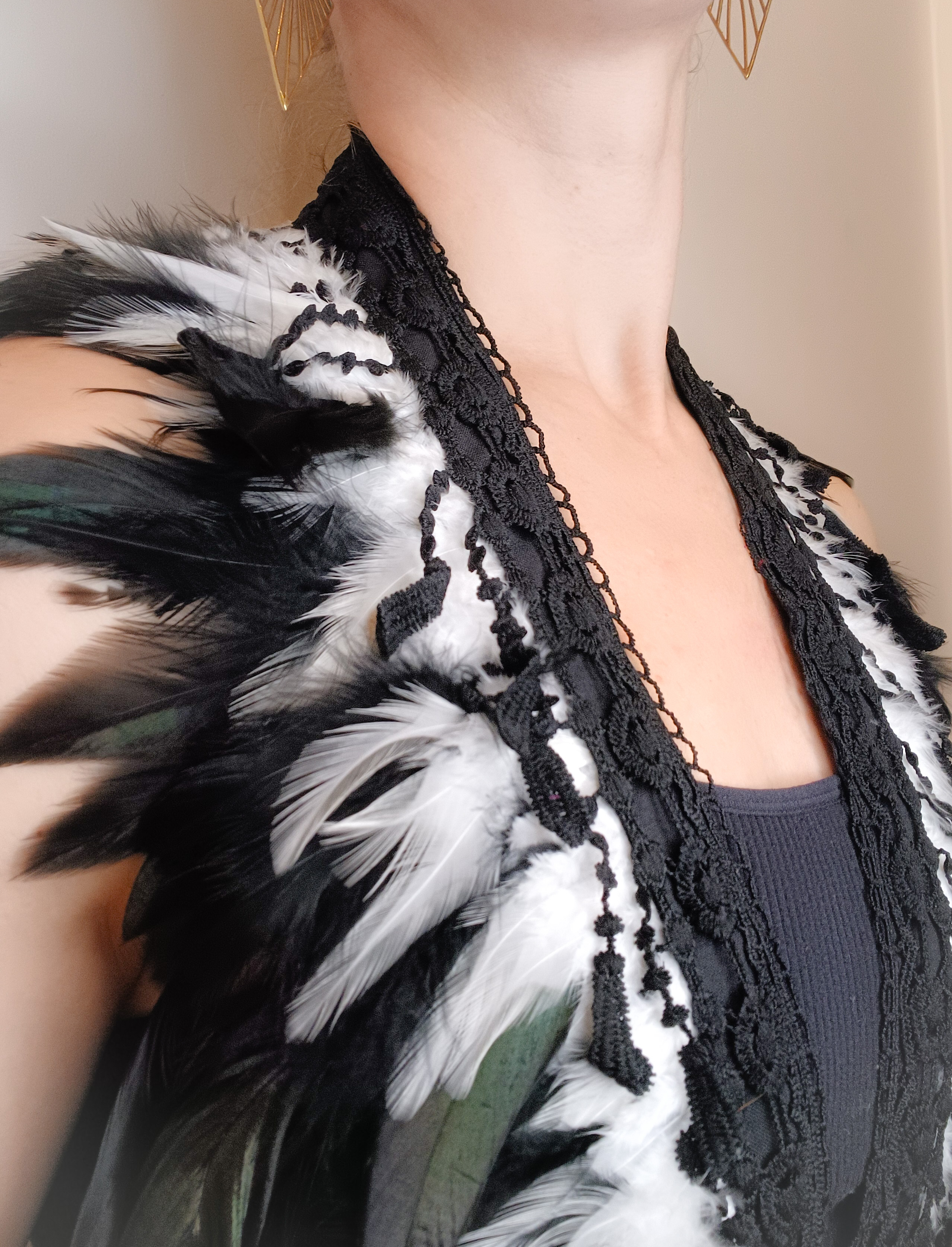 Feather shawl