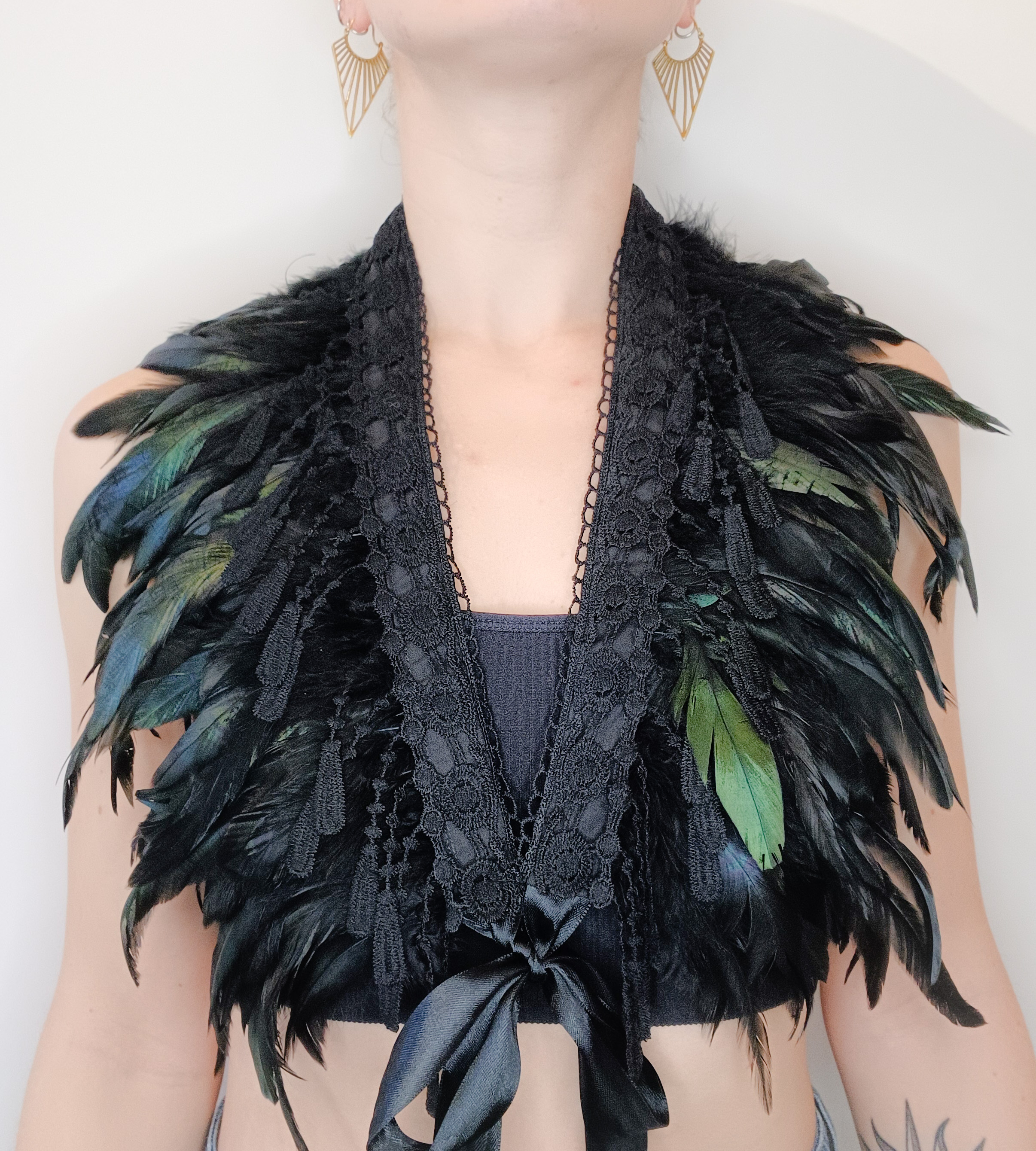 Feather shawl