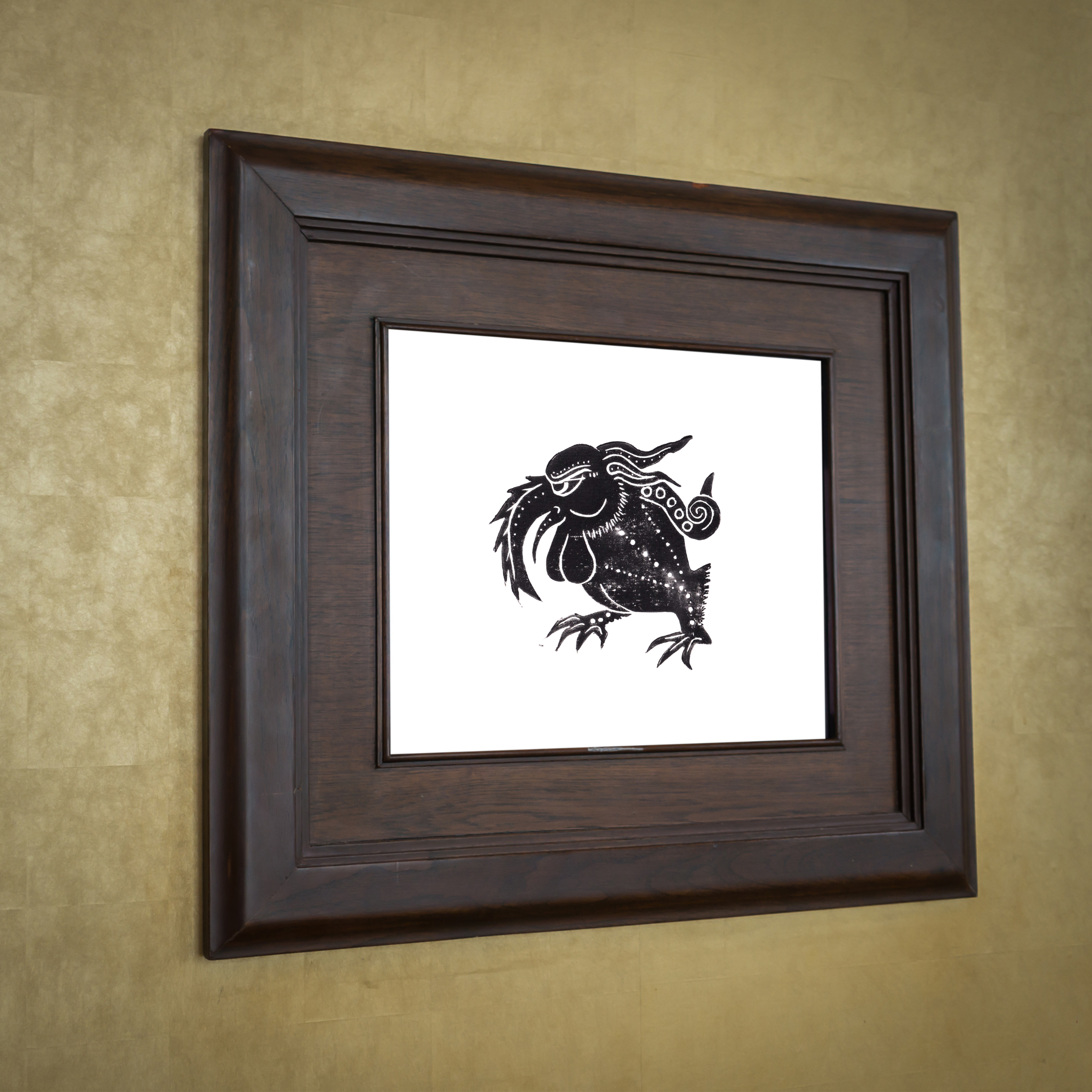 Medieval Marginalia A5 Original Linocut Print