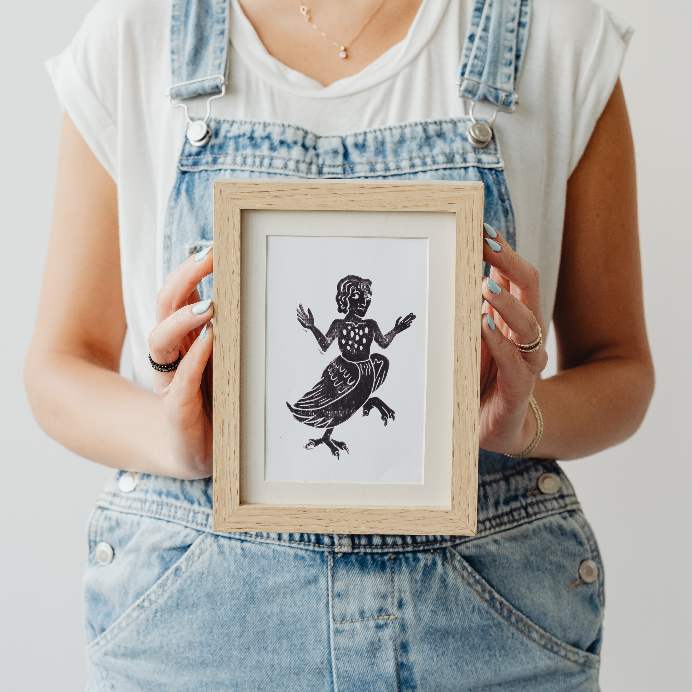 Medieval Marginalia A5 Original Linocut Print