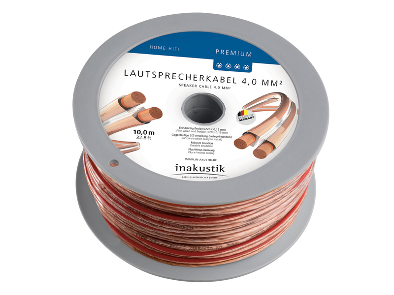 Reproduktorový kabel 4,0 mm² Premium Spool
