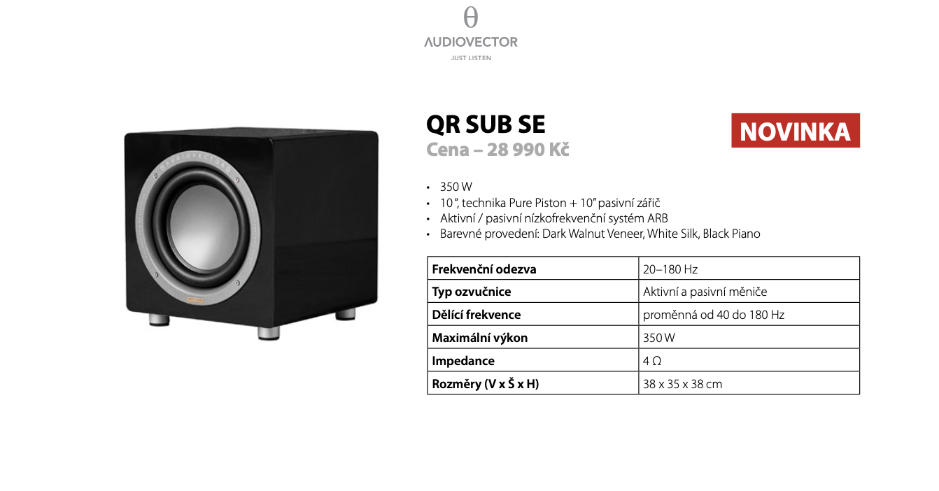 Audiovector Subwoofer QR SUB SE