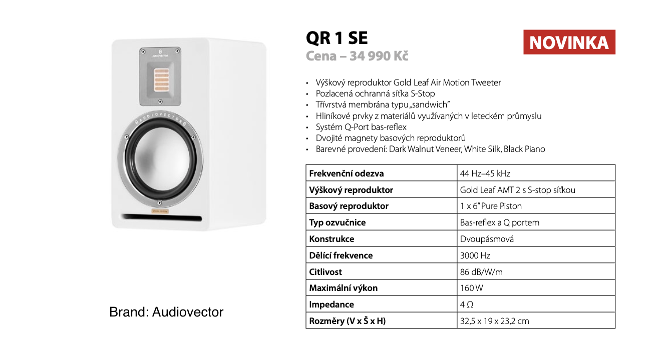 Audiovector Reproduktor QR 1 SE