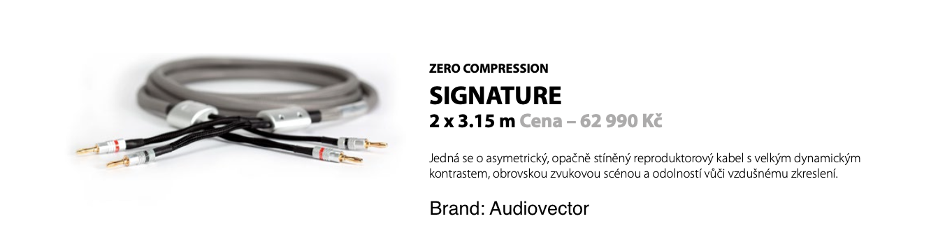 Audiovector Zero Compression SIGNATURE 2 x 3.15 m