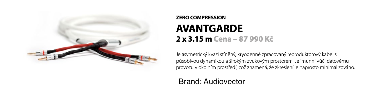 Audiovector Zero compression Avantgarde 2 x 3.15 m