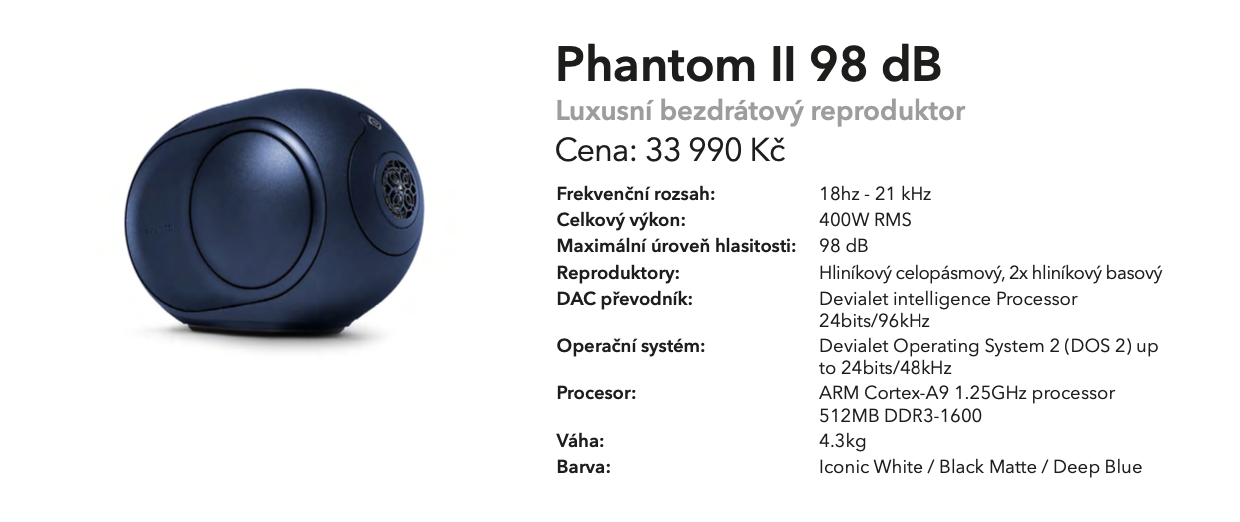 Phantom II 98 dB