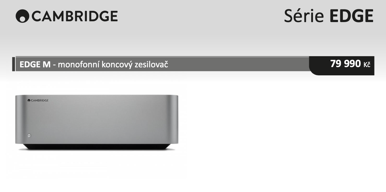 Cambridge Edge M Monofonní koncový zesilovač